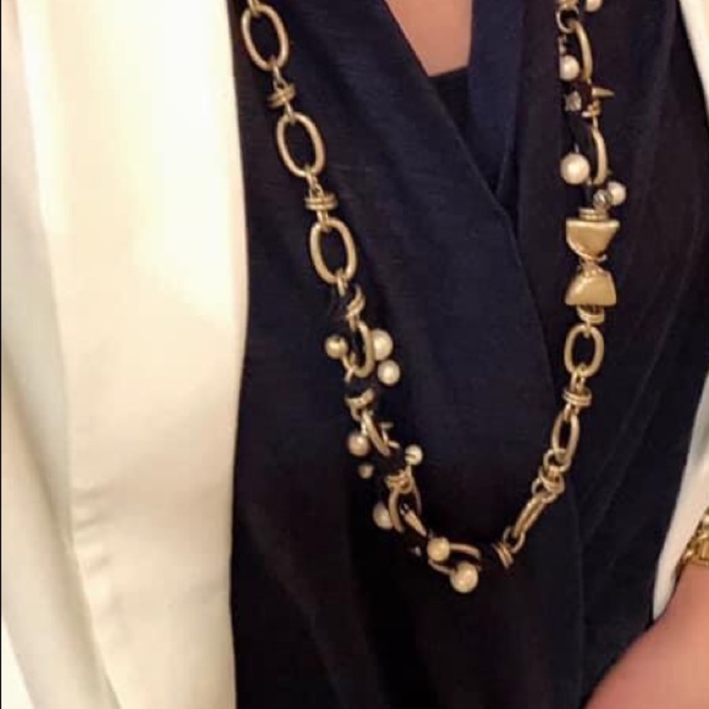Stella & Dot French Twist Ribbon necklace